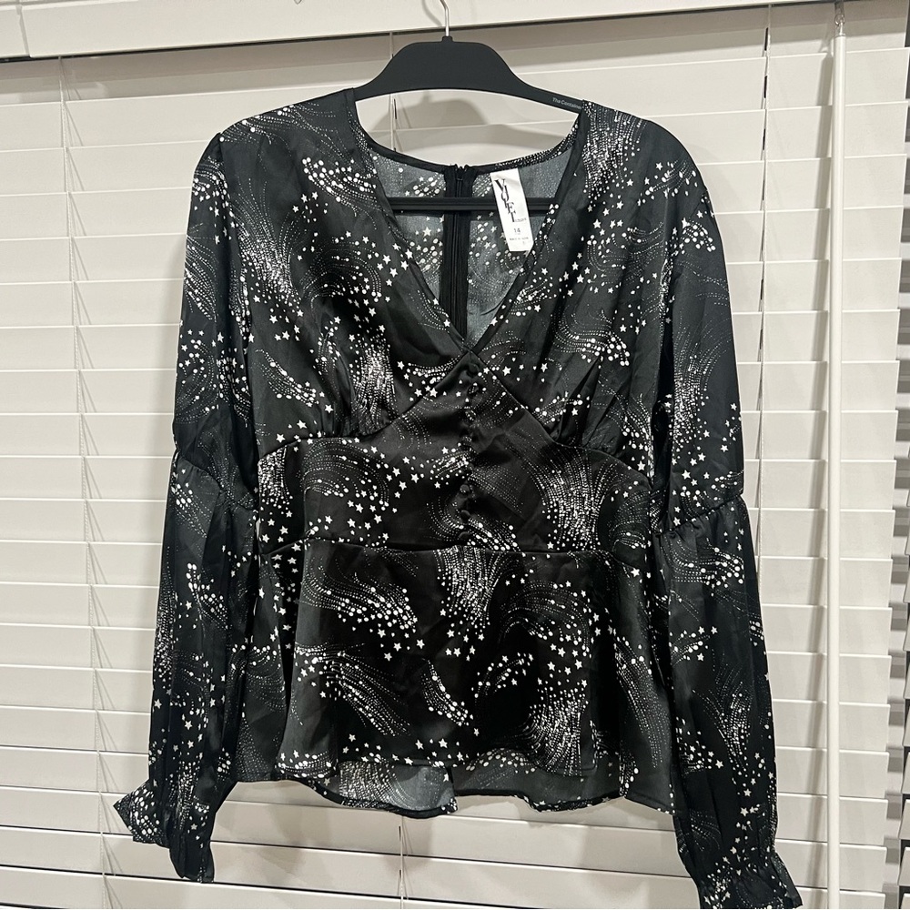 ASOS Violet Women’s Celestial Long Sleeve Going Out Top